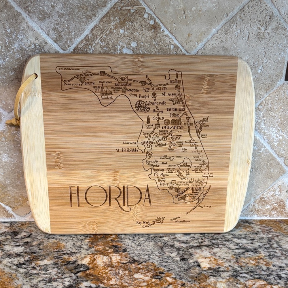 Florida Bamboo Cutting Board-NWOT